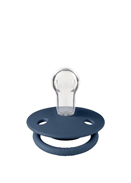 De Lux Steel Blue Silicone Pacifier for 0-12 Months