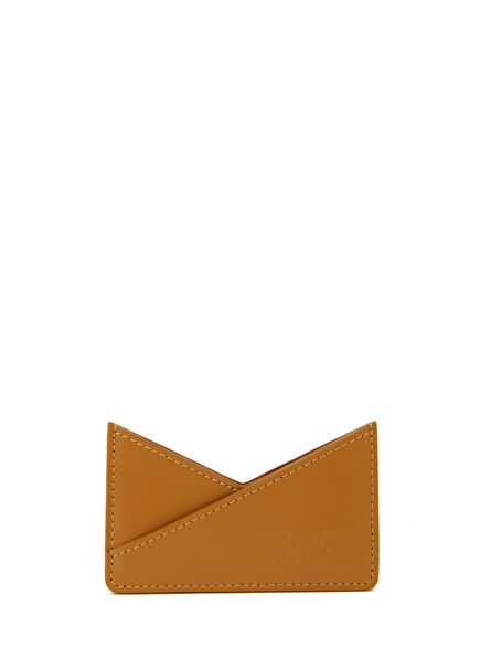 Japanese 6 Tan Women's Leather Card Holder