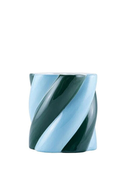 Camilo Amor del Color Hand-Painted Ceramic Cylindrical Flower Pot