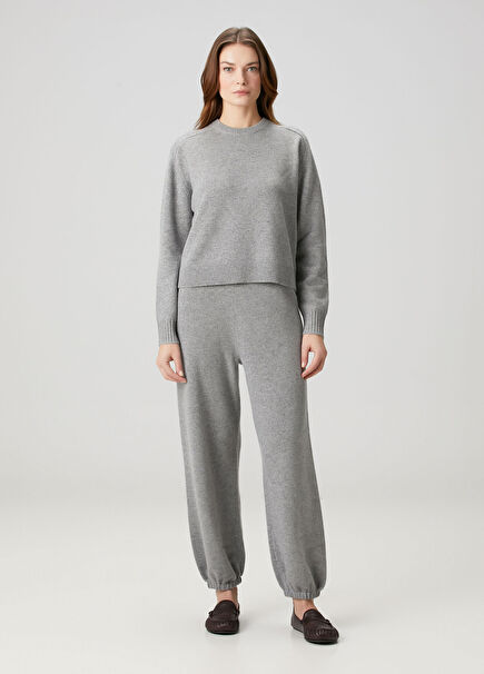 Grey Cashmere Sweatpants