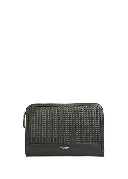 Black Men's Leather Hand Portfolio