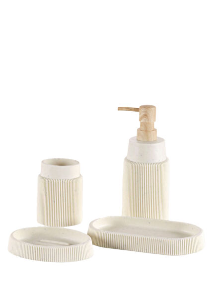 Earth Beige Bathroom Set of 4