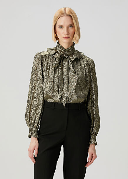 Gold Silk Blouse