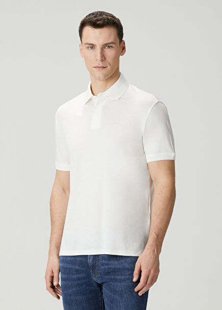 Beyaz Polo T-shirt