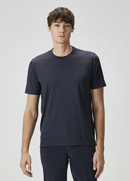 Lacivert Yün T-shirt