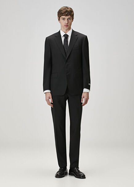 Black Wool Suit
