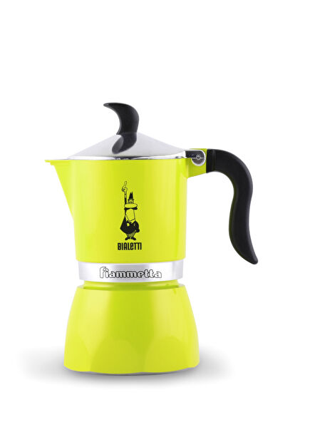 Fiammetta Limon Yeşili Metal 3 Cup Moka Pot