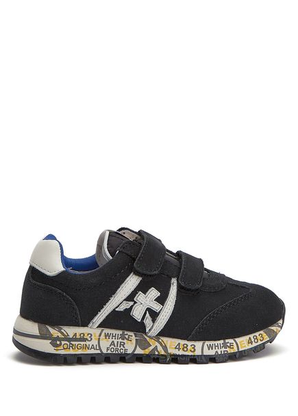Lucy Black Children's Leather Sneakers