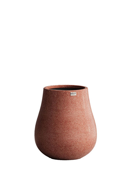 Ash Red Concrete Flower Pot