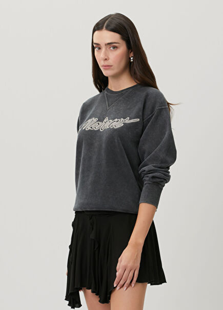 Rise Antrasit Logolu Sweatshirt