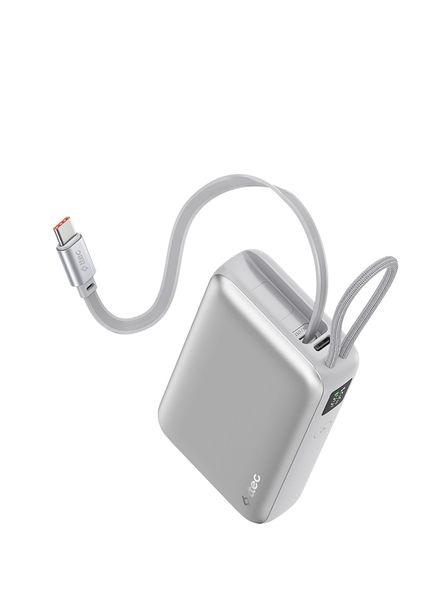 ReCharger Pro LCD 10.000mAh PD 35W USB-C Makaralı Kablolu Taşınabilir Hızlı Şarj Aleti Powerbank