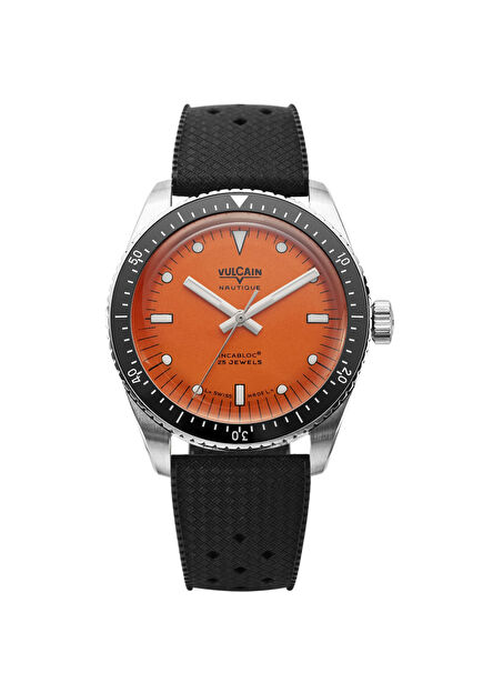 Skindiver Nautique Orange BAR200 Siyah Silikon Erkek Kol Saati