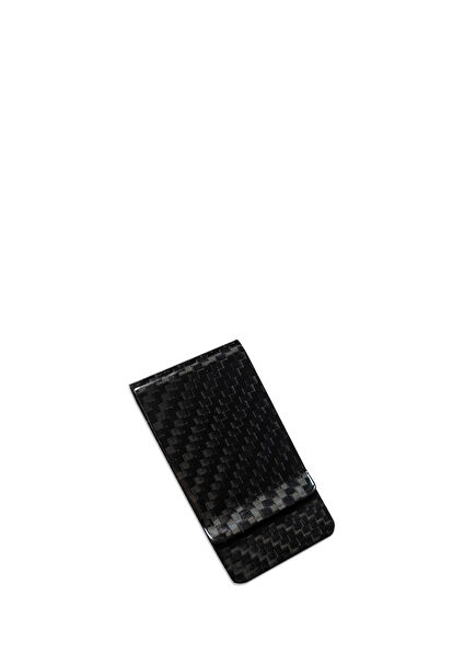 Black Carbon Fiber Men's Money Clip