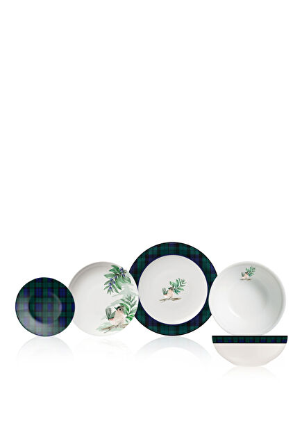 Wintertale Collection Porcelain 16 Piece Dinnerware Set