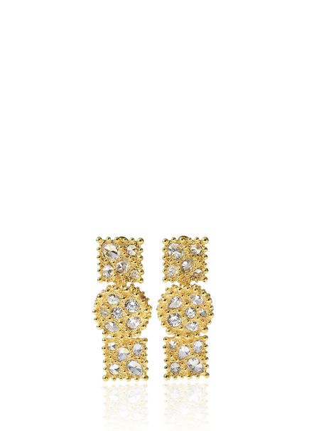 Monarch Sol 22K Gold Plated Brass Women's Earrings