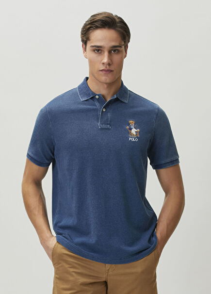 Lacivert Polo Yaka T-shirt