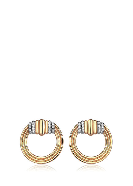 Spiral Kadın Altın Küpe