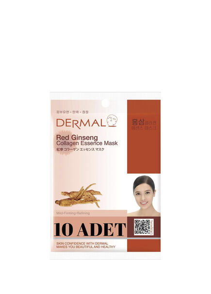 Purifying Cooling Firming Red Ginseng Extract Collagen 10 Pieces Face Mask
