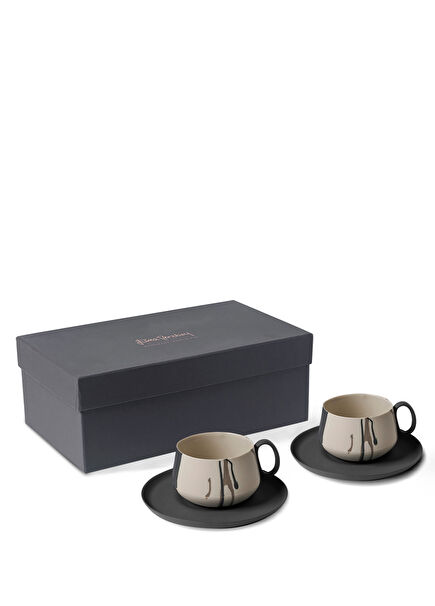 Tube 2li Wave Çok Renkli Kahve Fincan Seti