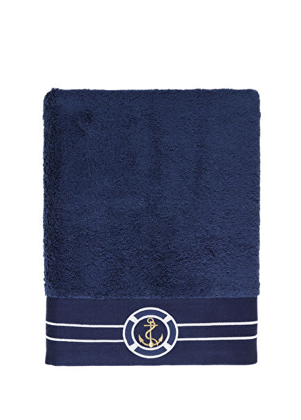 Marine Lacivert Pamuklu Banyo Havlusu 85x100 cm