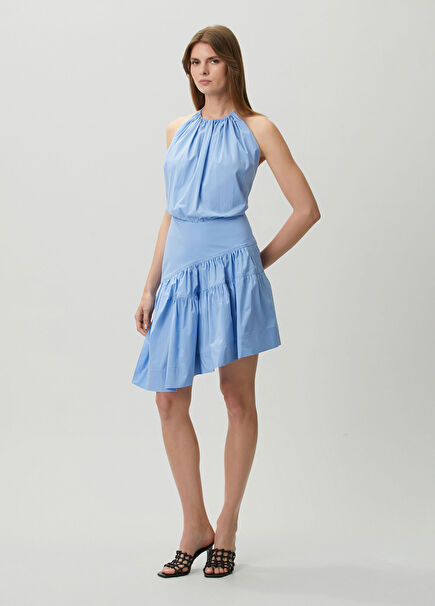 Nouny Blue Asymmetrical Cut Dress
