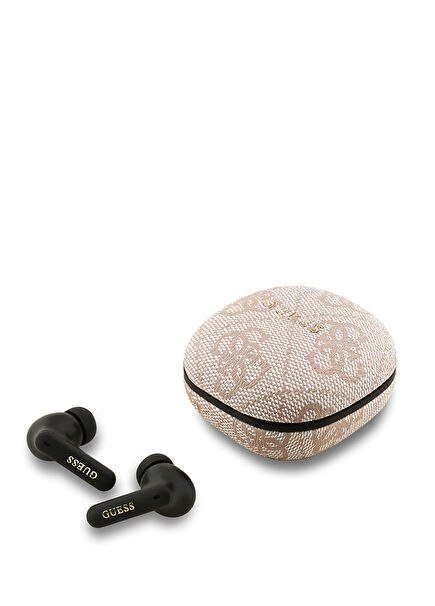 Pink 4G Pattern Metal Logo TWS In-Ear Bluetooth Earphone