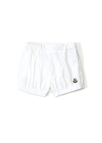White Branded Girls Shorts