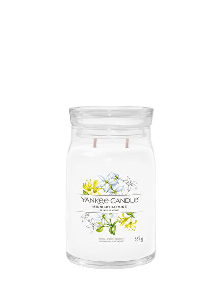 Midnight Jasmine White Large Candle