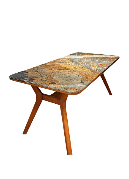 Ark Blue Jean Marble Dining Table