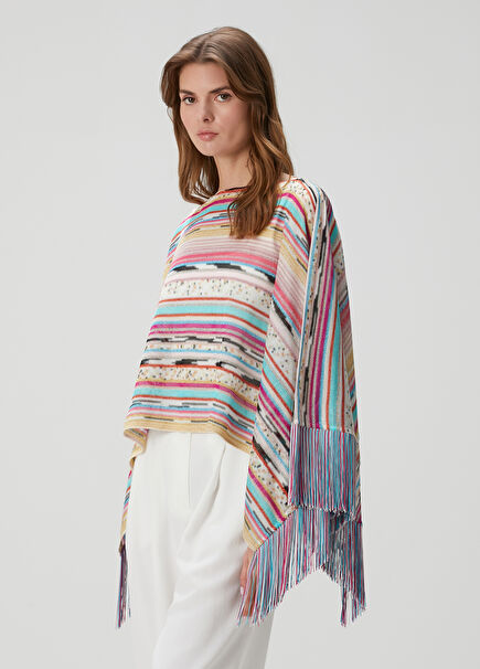 Striped Poncho
