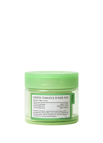 Fully Green Tomato Toner Pad Yeşil Domates Sebum Dengeleyici 60'lı Tonik Ped