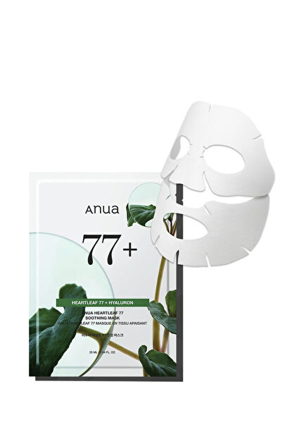 Heartleaf 77% Soothing Sheet Mask Nemlendirici Sebum Dengeleyici Kağıt Maske 25 ml