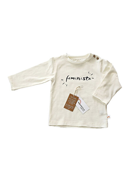 Feminista White Long Sleeve Unisex Child T-Shirt