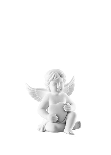 Angel Hearted Angel White Porcelain Figurine 12 cm