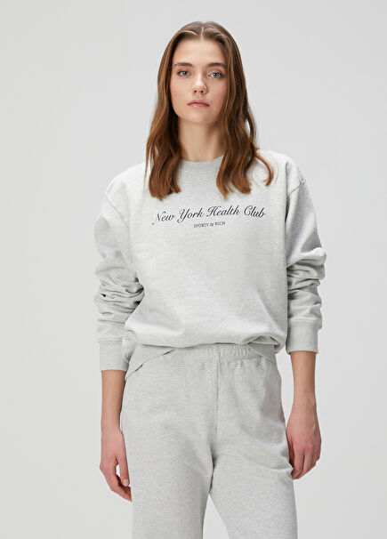 Açık Gri Sweatshirt