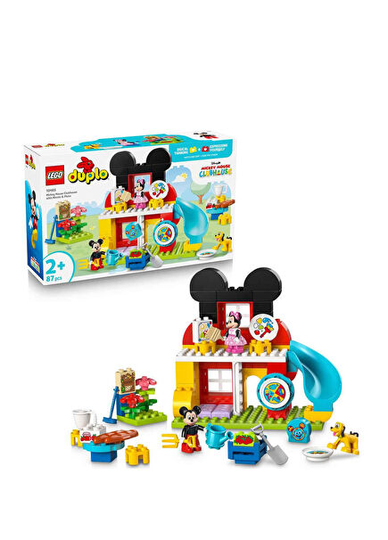 Duplo Disney Minnie ve Pluto ile Mickey’nin Kulüp Evi 87 Parça 2+ Yaş Yapı Oyuncağı 10465