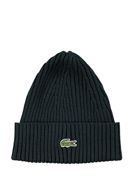 Dark Green Wool Unisex Beanie