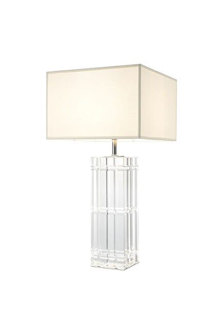 Universal Square Crackled White Glass Lampshade