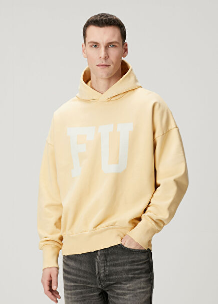 Educate Bej Kapüşonlu Sweatshirt
