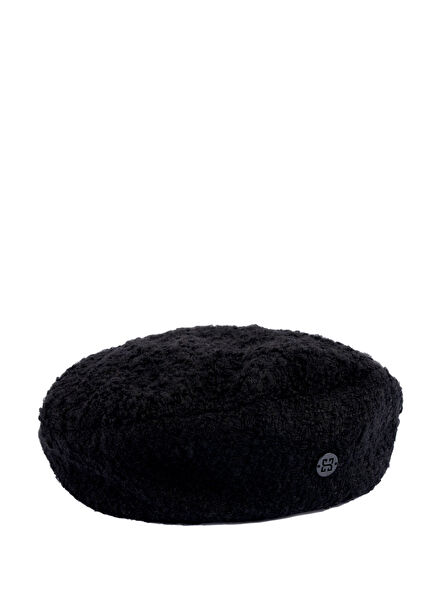 Always Black Hat Siyah Bukle Kadın Beret Şapka