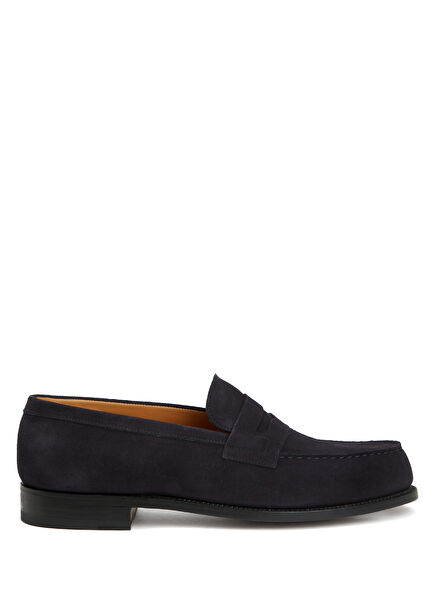 Men's Leather Loafer With Blue Strap