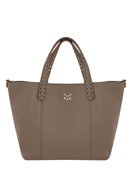 Micro Hemithea Tarmac Mink Leather Women's Shoulder Bag