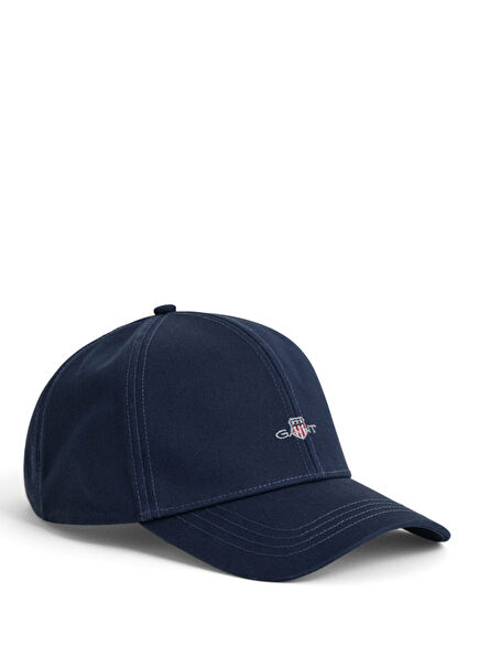 Lacivert Pamuklu Metal Toka Detaylı Unisex Şapka