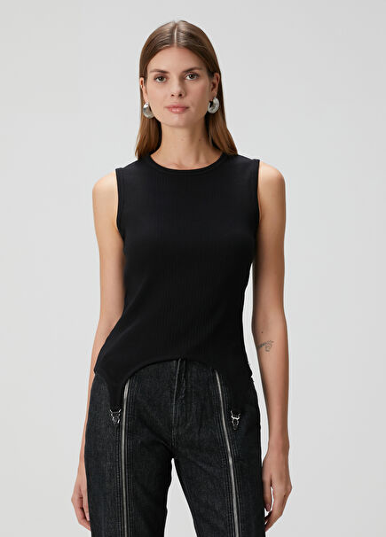 Siyah Asimetrik Atlet