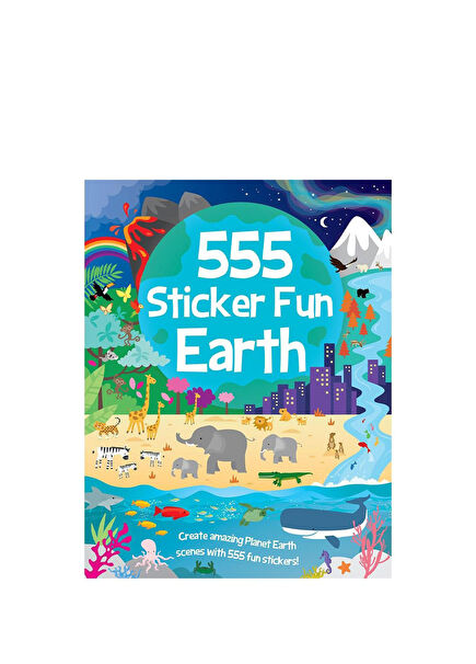 555 Sticker Fun Earth Çocuk Yabancı Dil Kitabı