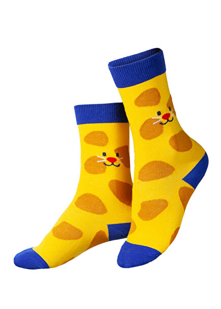 Smiley Cat Colorful Girls' Socks