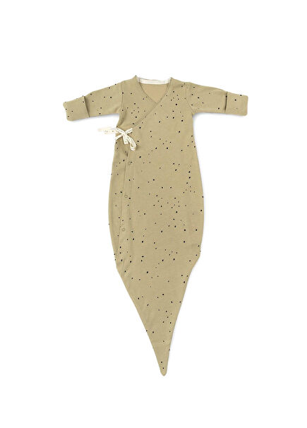 Cosmos Khaki Organic Cotton Tie-Up Newborn Sleeping Bag