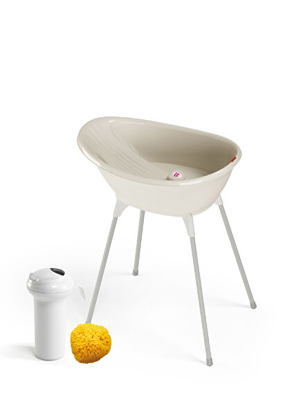 Bella Double-Sided 0-12 Months White Bath Tub Set