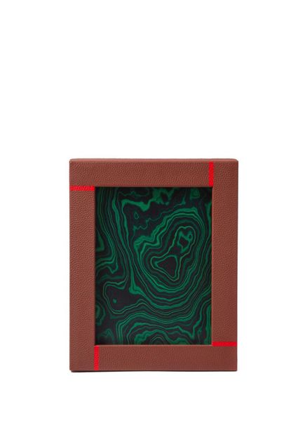 Mondrian Large Tütün Deri Çerçeve