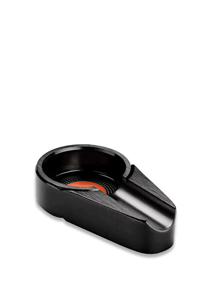 Black Aluminum Drop Mini Single Cigar Ashtray